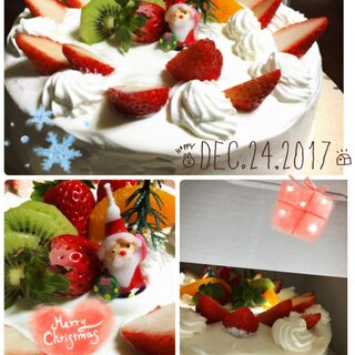 ♡スポンジふわふわクリスマスケーキ